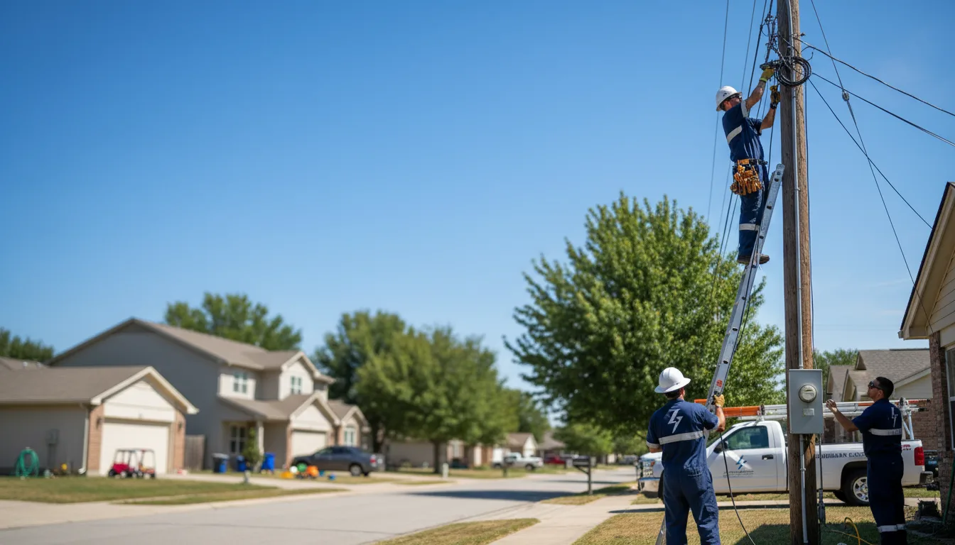 Residential electrician providing installation services in Lockney, TX